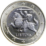1 euro Lituanie