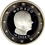 1 euro Monaco Albert II