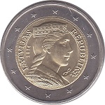 2 euros Lettonie