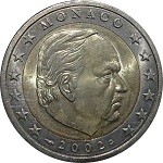2 euros Monaco Rainier III