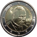 2 euros Vatican François