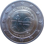 2009 - 10 ans de l'Union économique et monétaire version slovaque