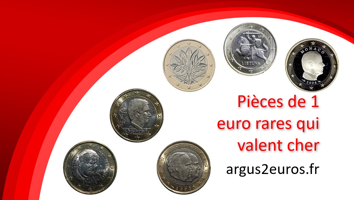 Pièces de 1 euro rares qui valent cher