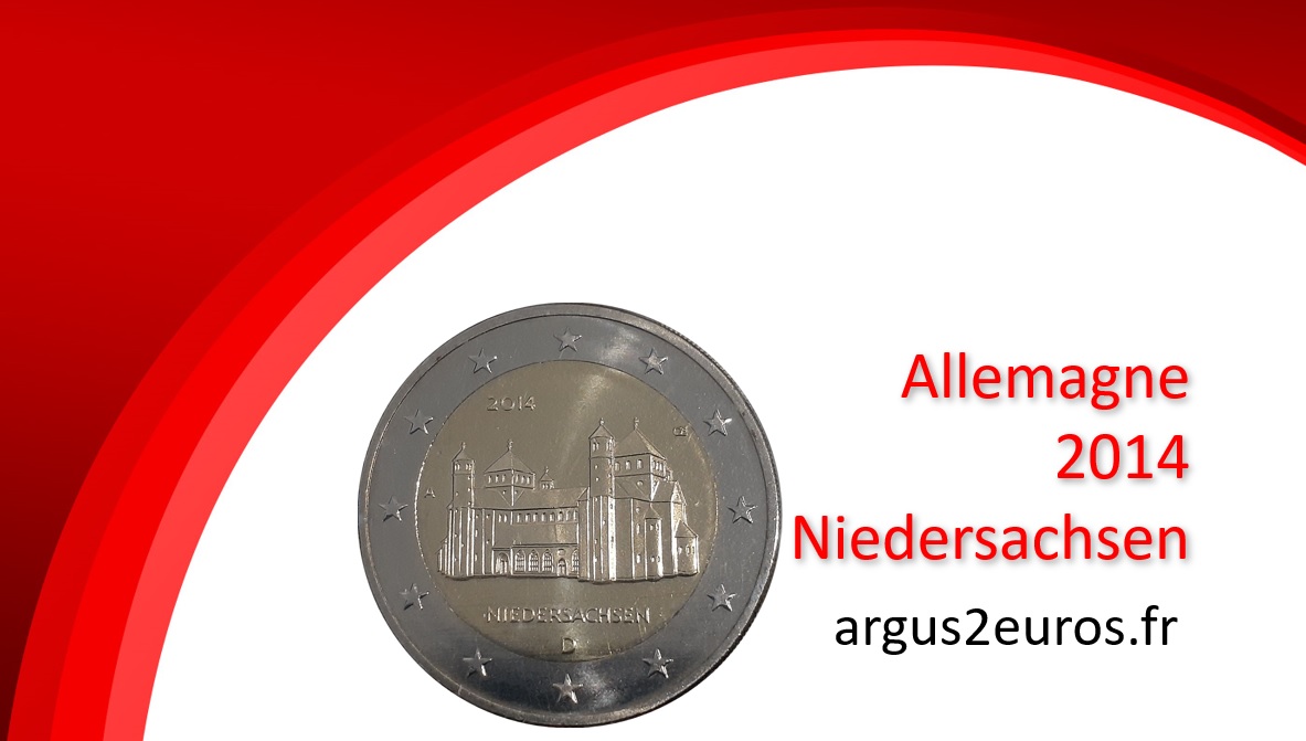 valeur 2 euros allemagne 2014 Niedersachsen