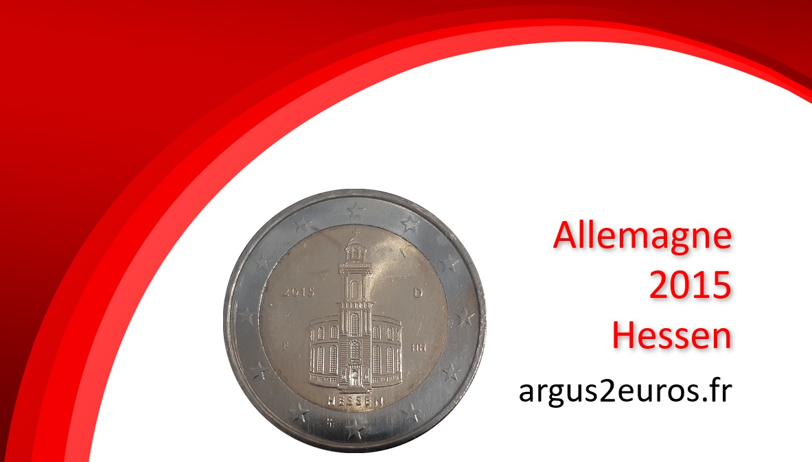 valeur 2 euros allemagne 2015 Hessen