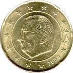 20 centimes Belgique Albert II première version