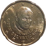 20 centimes Vatican Benoït XVI