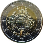 2012 - 10 ans de l'euro version irlandaise