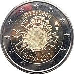 2012 - 10 ans de l'euro version luxembourgeoise