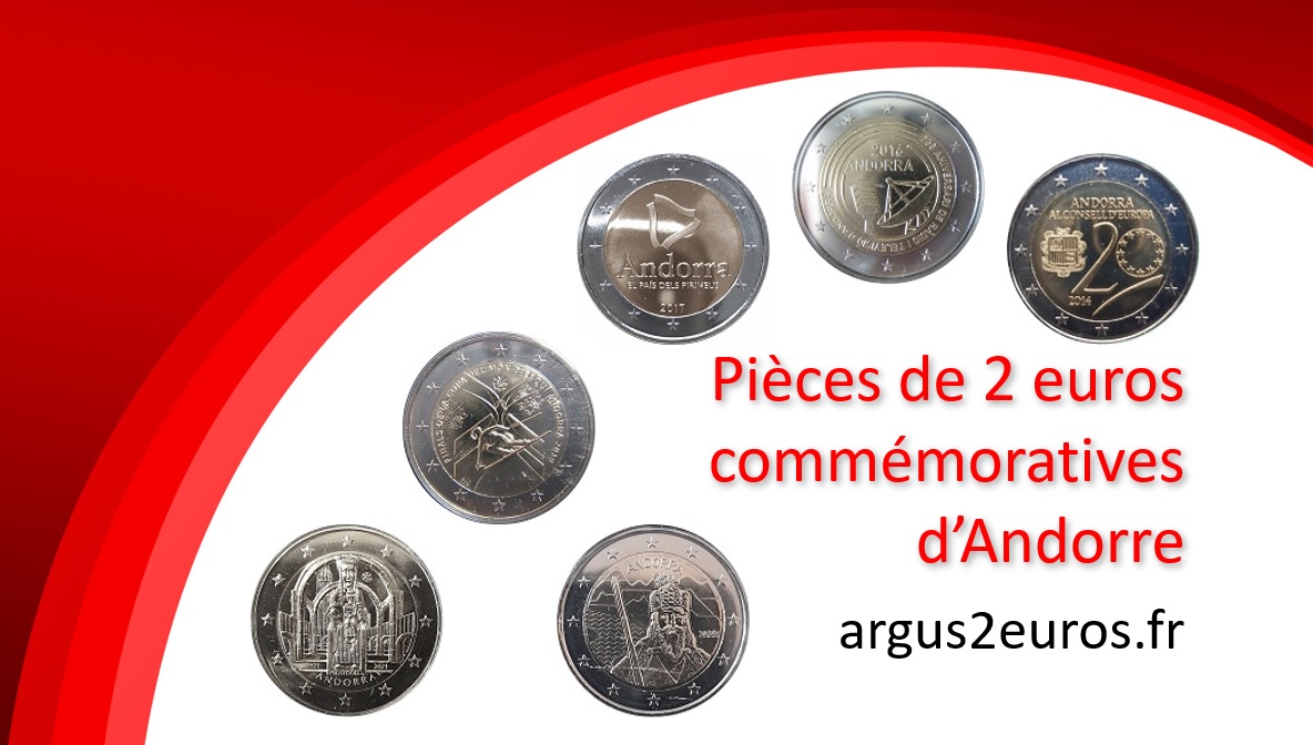 valeur des pièces de 2 euros commémoratives d'Andorre