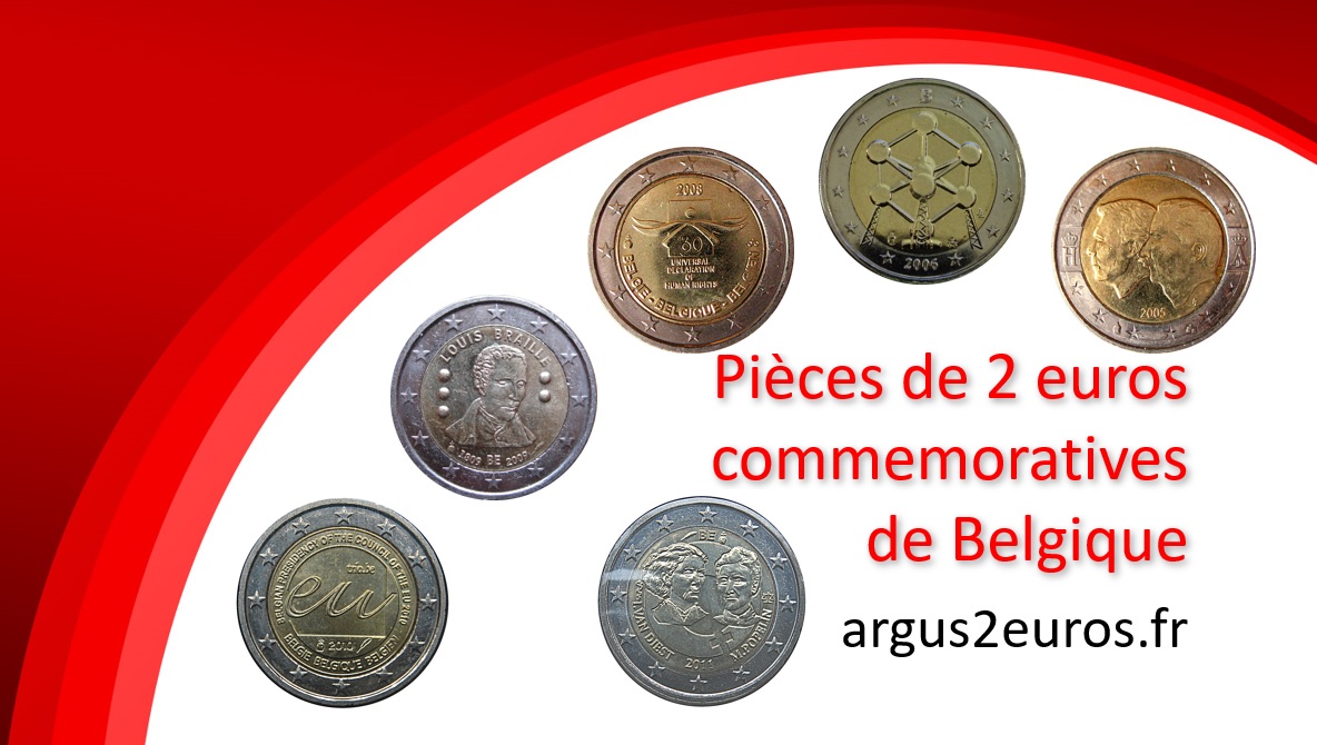 valeur des pièces de 2 euros commémoratives de Belgique