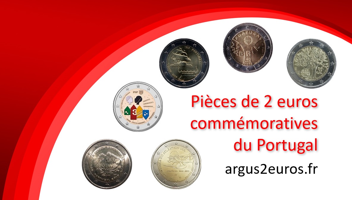 valeur des pièces de 2 euros commémoratives du Portugal