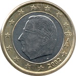 1 euro Belgique Albert II première version