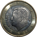 1 euro Espagne Felipe VI