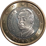 1 euro Espagne Juan Carlos 1ère version