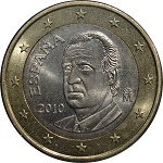 1 euro Espagne Juan Carlos 2ème version