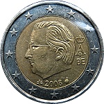 2 euros Belgique Albert II deuxième version