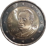 2 euros Espagne Juan Carlos 2ème version