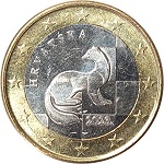 1 euro croatie