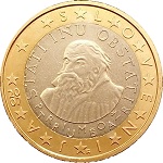 1 euro slovénie