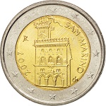 2 euros saint-marin siège du gouvernement