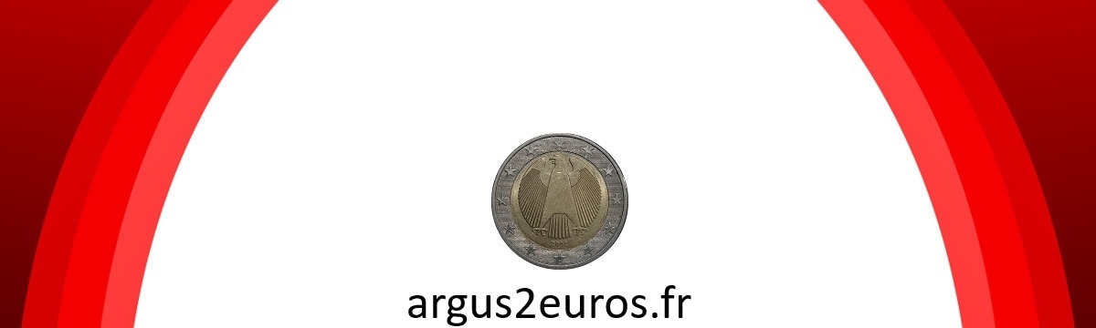 pièce de 2 euros avec un aigle