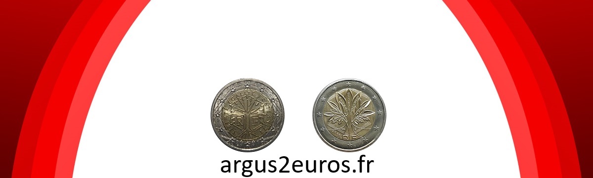 Pièce de 2 euros Liberté Égalité Fraternité
