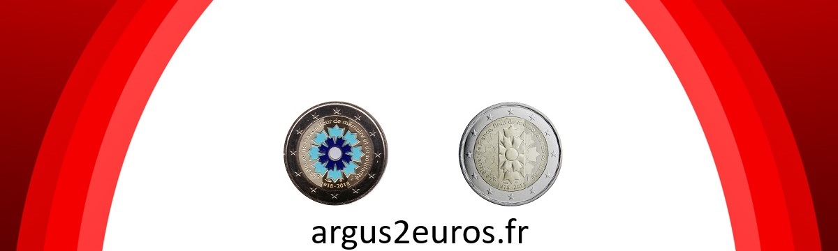 Pièce 2 euros le Bleuet de France 1918 2018