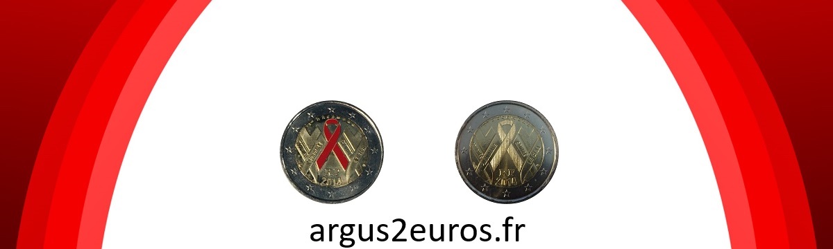 Pièce de 2 euros sida 2014