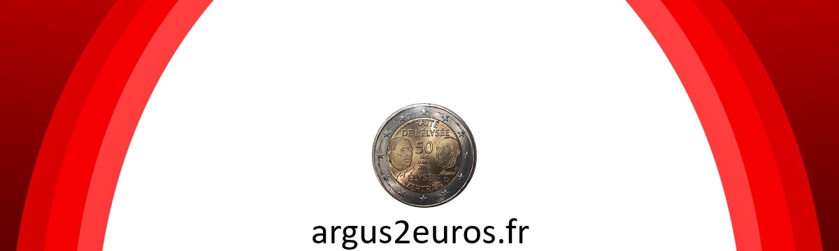 pièce de 2 euros traité de l'élysée 50 ans 2013