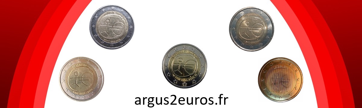 pièce de 2 euros UEM 1999 2009