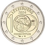 2024 - 100 ans de l'introduction des pièces en franc luxembourgeois à l'effigie du Feiersteppler