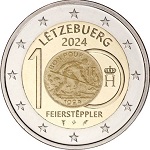 2024 - 100 ans de l'introduction des pièces en franc luxembourgeois à l'effigie du Feiersteppler version photo