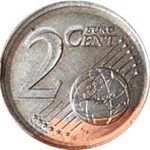 2 centimes mal cuivrée