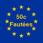 Pièces de 50 centimes fautées