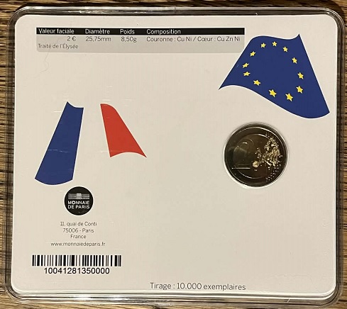 2013 - 50 ans de la signature du traité de l'Elysée bu arrière