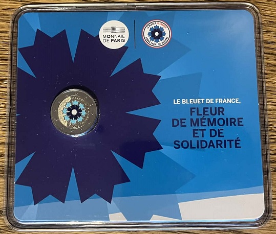 2018 - Bleuet du souvenir 100 ans de la fin de la Première Guerre Mondiale bu avant