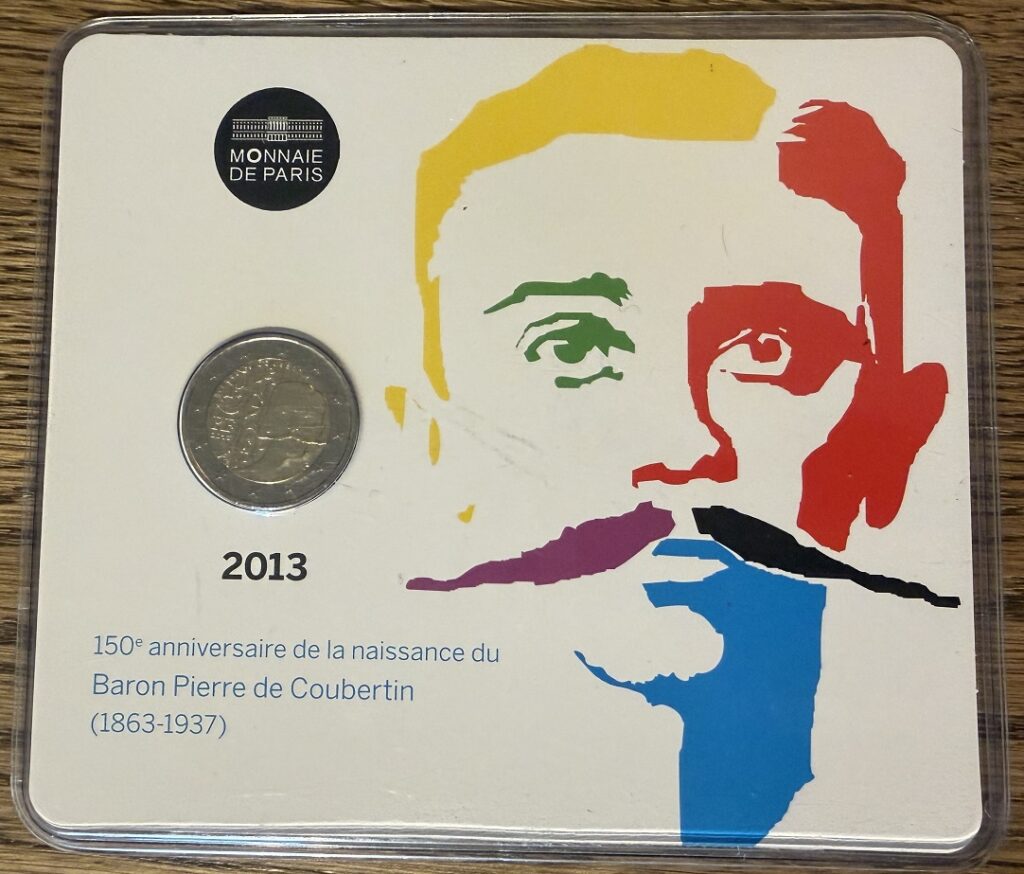 2013 - 150 ans de la naissance de Pierre de Coubertin bu avant