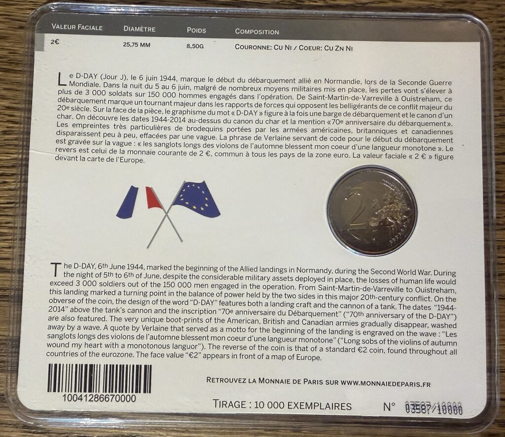 2014 - 70 ans du Débarquement en Normandie bu arrière