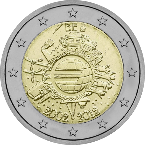 2012 – 10 ans de l’Euro – version belge