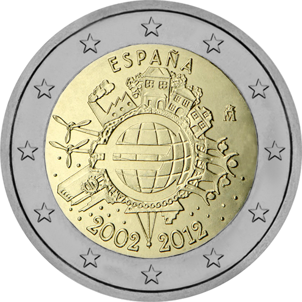 2012 – 10 ans de l’Euro – version espagnole
