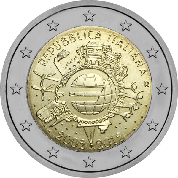 2012 – 10 ans de l’Euro – version italienne