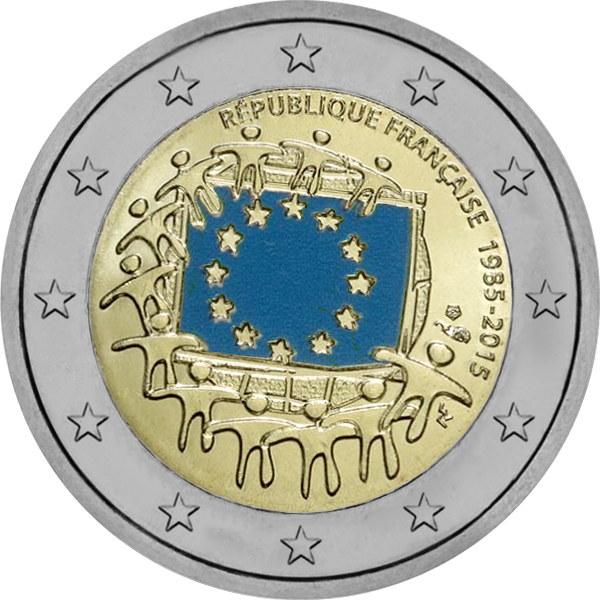 2015 – 30 ans du drapeau de l’Union européenne – version française en couleur