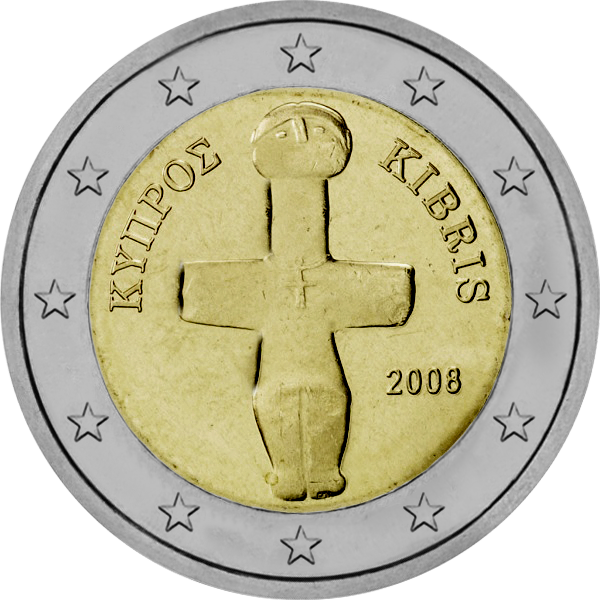 Pièce 2 euros Chypre courante