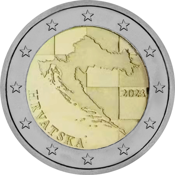 Pièce 2 euros Croatie courante