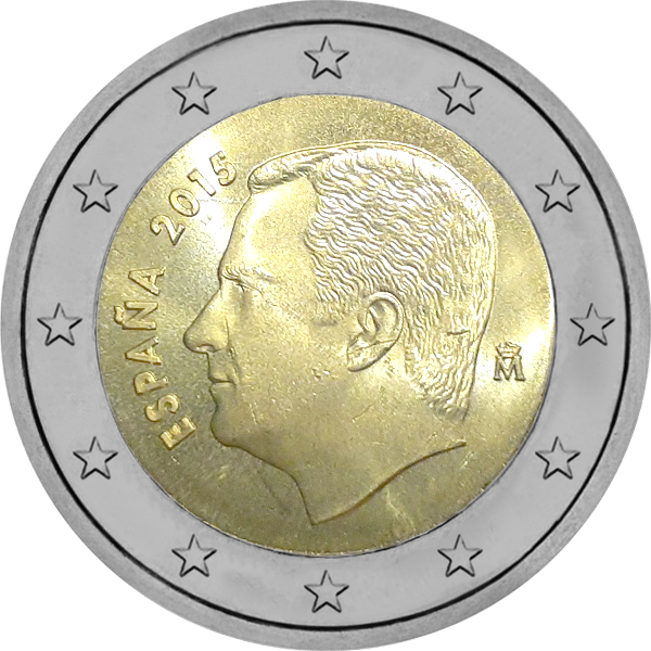 Pièce 2 euros Espagne courante v3