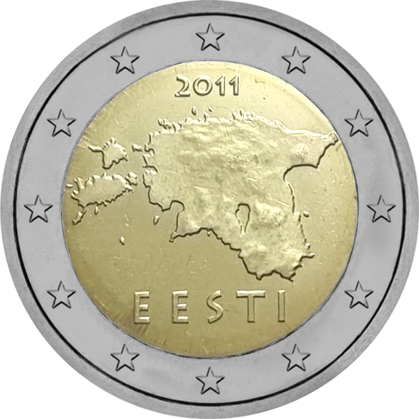 Pièce 2 euros Estonie courante