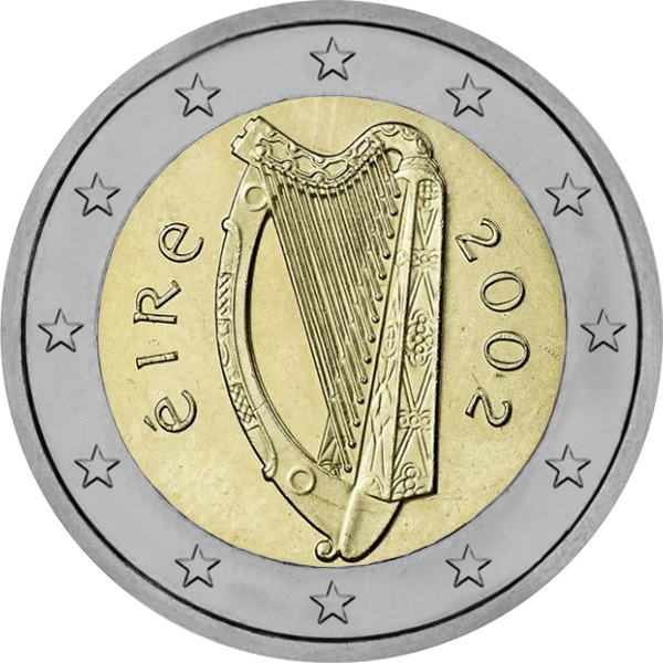 Pièce 2 euros Irlande courante