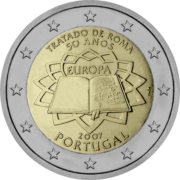 Pièce 2 Euros Traité De Rome - Belgique 2007 (Commémorative)