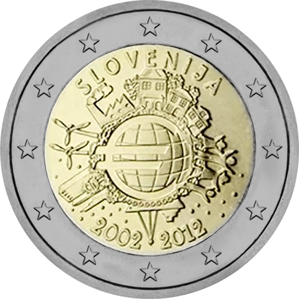 2012 – 10 ans de l’Euro – version slovène